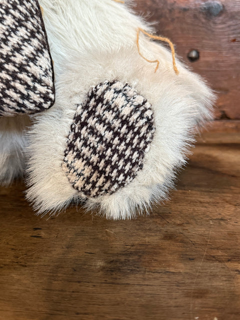 Orsetto pelo lungo con inserti in tartan