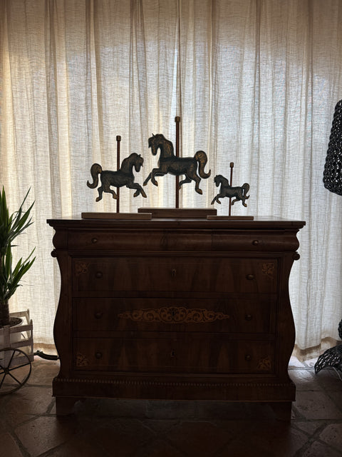 Cavallo da giostra in legno