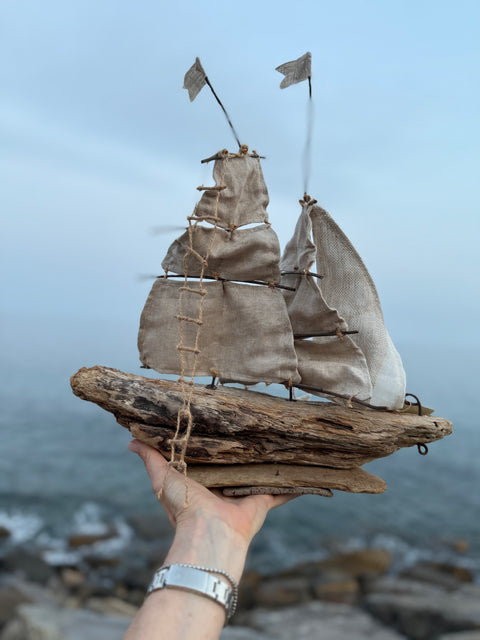 Velieri con legni di mare