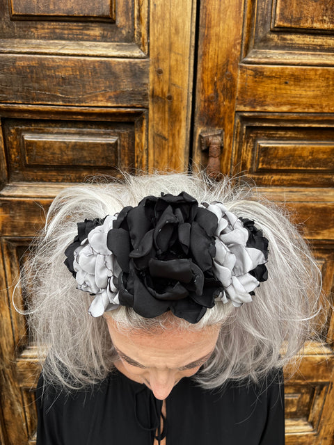 Cerchietto Halloween peonie