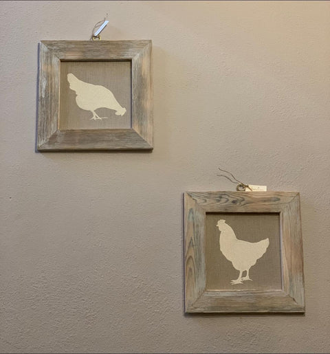 Ricami galline e gallo