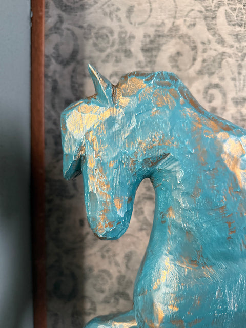 Cavallo da giostra in legno
