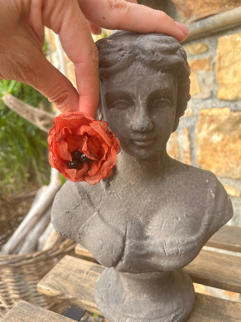 Coordinato peonia mattone