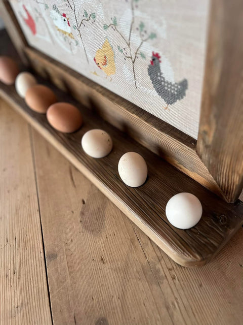 PORTAUOVO ricamato Fresh Eggs