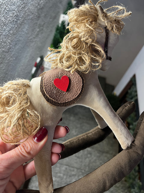 Cavallo a Dondolo in velluto