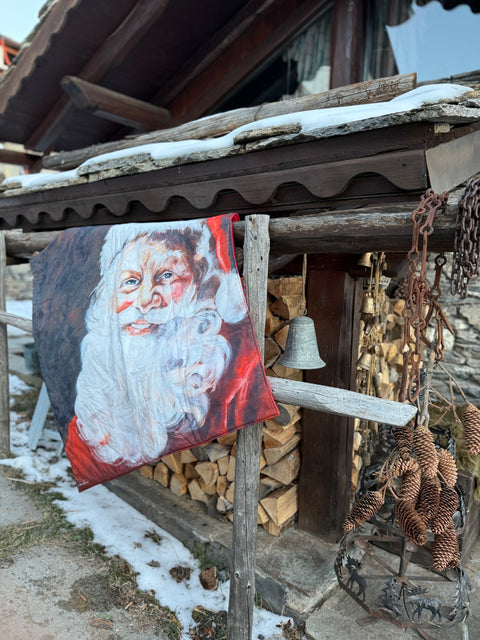 Copertina con babbo Natale