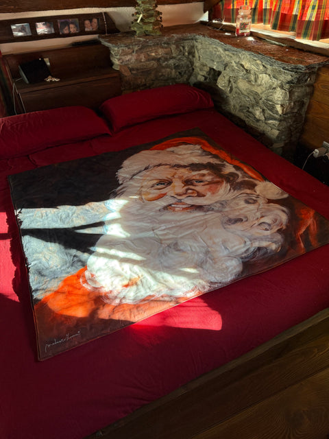 Copertina con babbo Natale