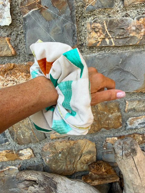 Scrunchie in stoffa d'arredo-pezzi unici.