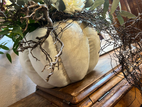 Zucca contenitore in velluto