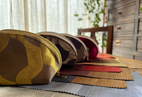 Pochette portachiavi in stoffa d'arredo