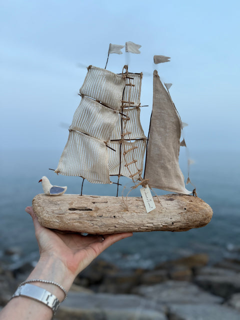 Velieri con legni di mare