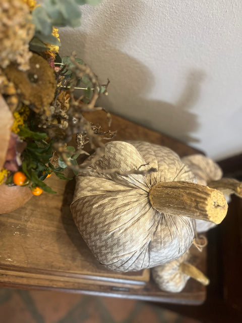 Zucche in tessuto d'arredo