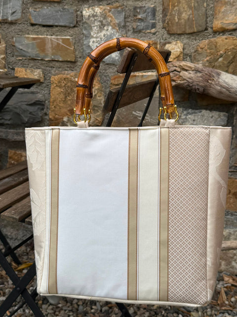 Borsa Anastasia in stoffa d'arredo - pezzo unico