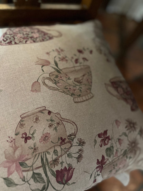 Coordinato con stoffa teiere