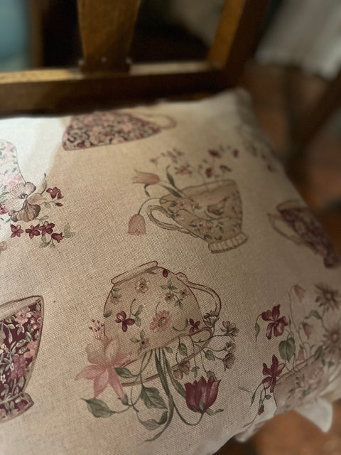 Coordinato con stoffa teiere