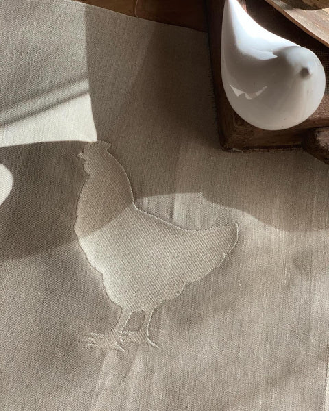Ricami galline e gallo