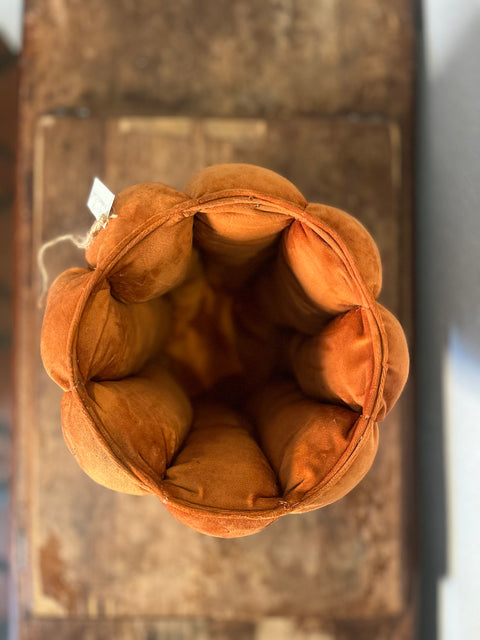 Zucca contenitore in velluto