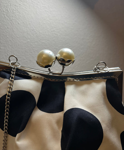 Borsa modello pasticcino bag in seta e stoffe d’arredo