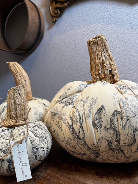Zucche in stoffa d'arredo pezzi unici