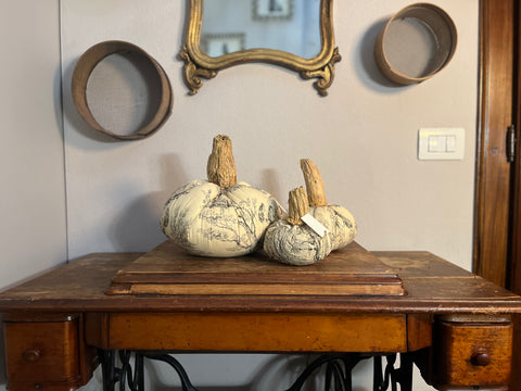 Zucche in stoffa d'arredo pezzi unici
