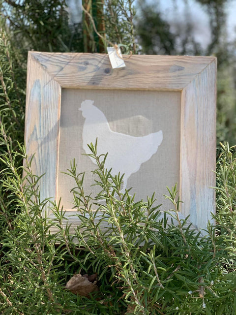 Ricami galline e gallo