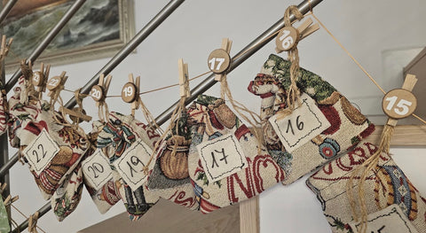 Calendario dell'avvento in gobelin