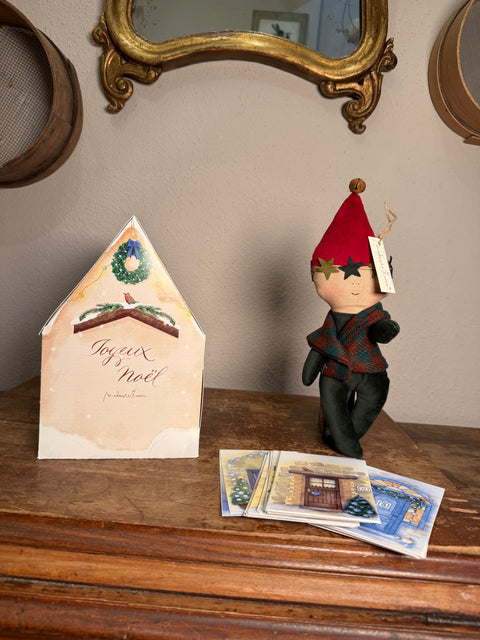 Avvento con casetta e le mie porte dipinte