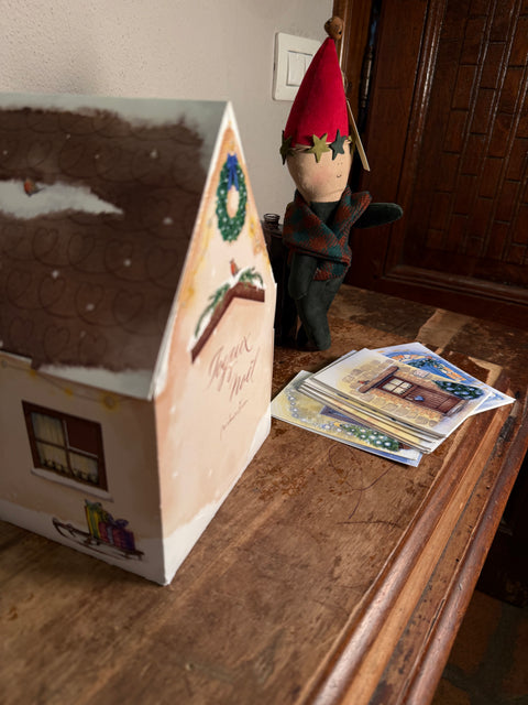 Avvento con casetta e le mie porte dipinte