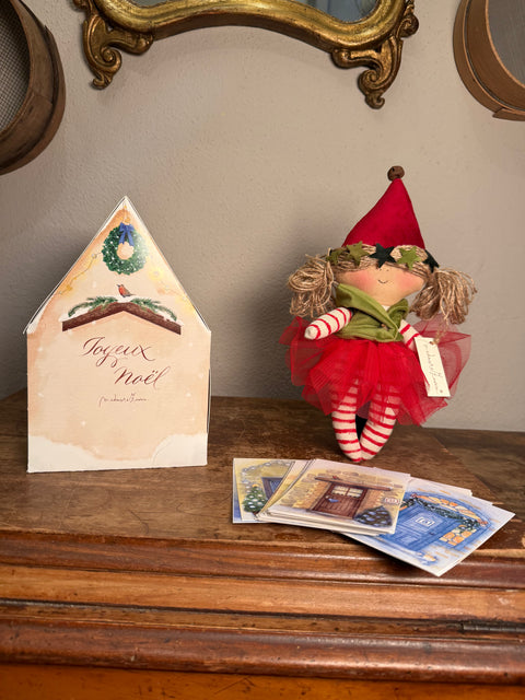 Avvento con casetta e le mie porte dipinte