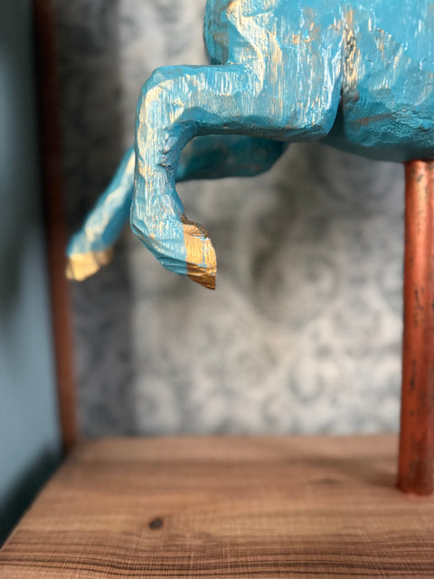 Cavallo da giostra in legno
