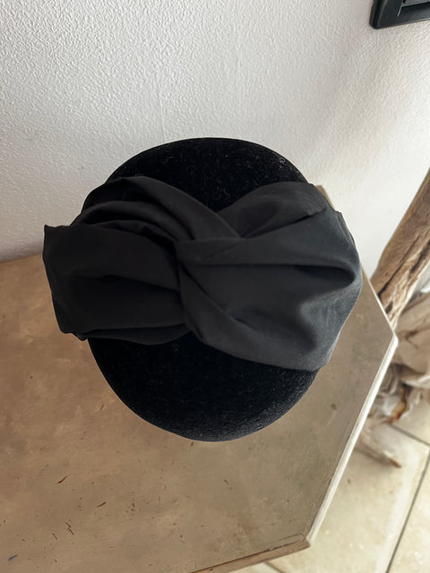 Fascia per capelli con stoffe d'arredo anni 60