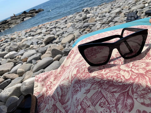 Outfit mare in toile de jouy rosso