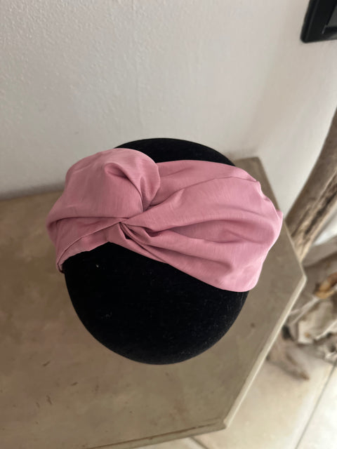 Fascia per capelli con stoffe d'arredo anni 60