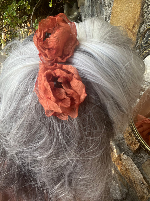 Coordinato peonia mattone