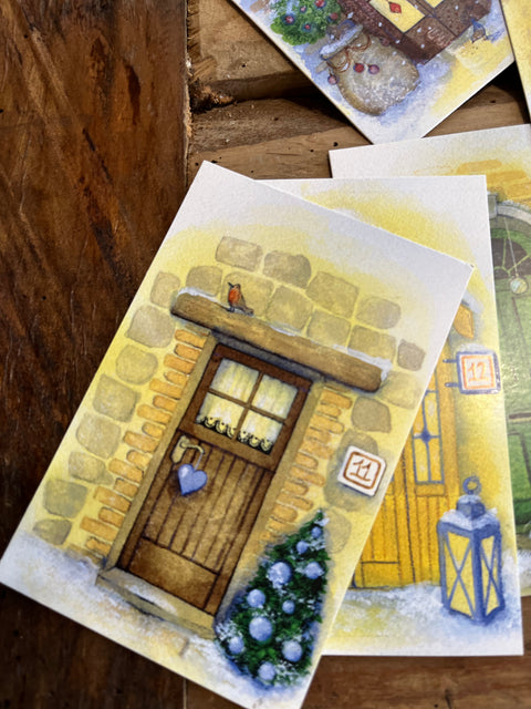 Le porte dell'avvento con casetta