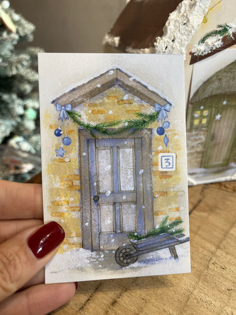 Le porte dell'avvento con casetta