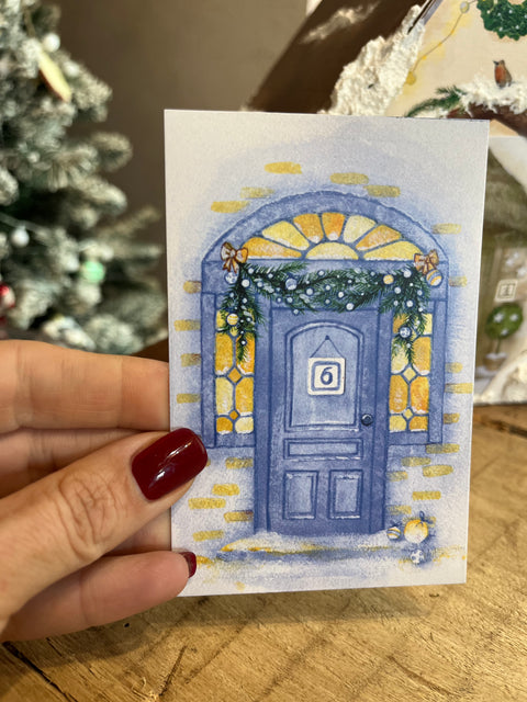 Le porte dell'avvento con casetta