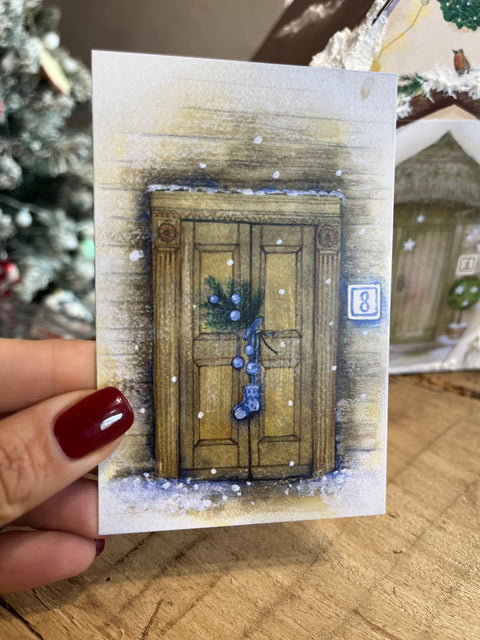 Le porte dell'avvento con casetta