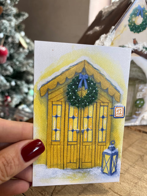 Le porte dell'avvento con casetta