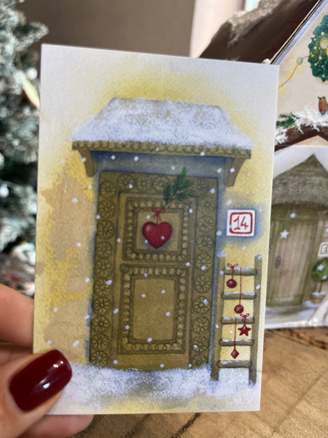 Le porte dell'avvento con casetta