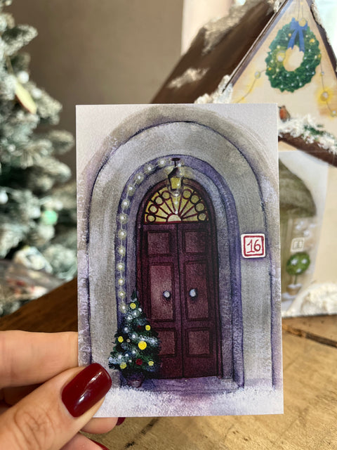 Le porte dell'avvento con casetta