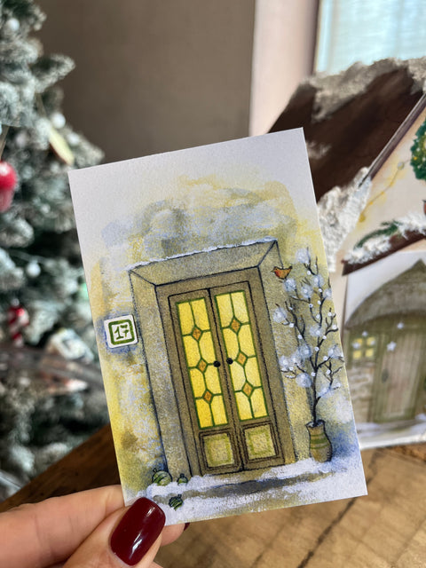 Le porte dell'avvento con casetta