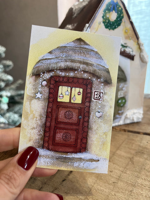 Le porte dell'avvento con casetta