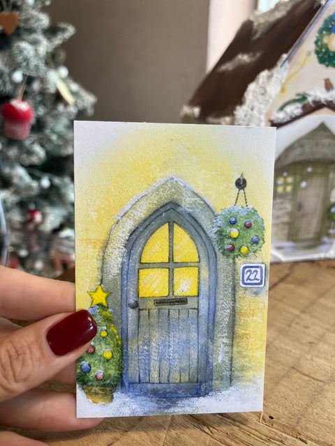 Le porte dell'avvento con casetta