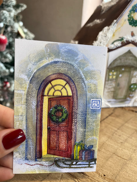 Le porte dell'avvento con casetta