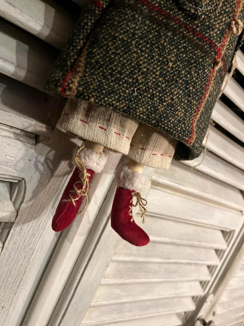 Babbo natale lanata verde