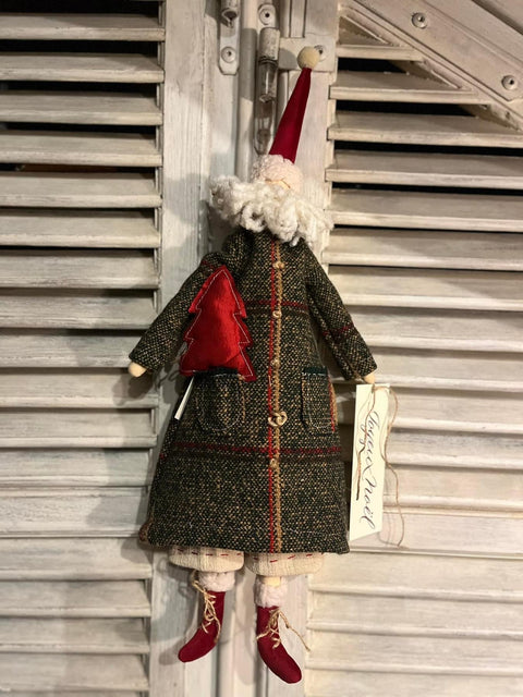 Babbo natale lanata verde