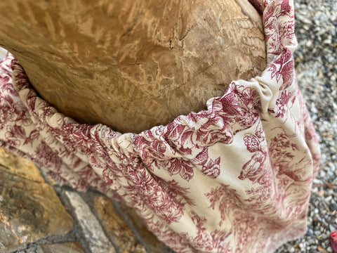 Outfit mare in toile de jouy rosso