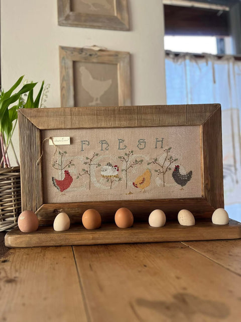 PORTAUOVO ricamato Fresh Eggs