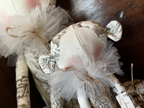 Scimmie in toile de jouy